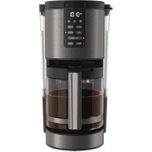 Ninja Programmable XL 14-Cup Coffee Maker PRO with Permanent Filter, 2 Brew Styles Classic & Rich, Delay Brew, Freshness Timer & Keep Warm, Dishwasher Safe, Copper, DCM201CP(Black Stainless Steel)