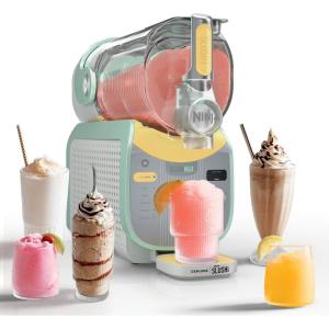 Ninja SLUSHi Max | XXL Smart Frozen Drink Maker | Exclusive Smart Technology | Party-Sized 150oz Capacity | No Ice Needed | 6 Programs | Perfect Temp & Texture up to 12 hours | Peach | FS605(Lemon & Mint)