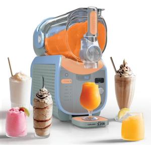Ninja SLUSHi Max | XXL Smart Frozen Drink Maker | Exclusive Smart Technology | Party-Sized 150oz Capacity | No Ice Needed | 6 Programs | Perfect Temp & Texture up to 12 hours | Peach | FS605(Orange & Blue)
