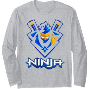Rea’s Ninja , logo ninja for Fans of the Ninja Lovers Long Sleeve T-Shirt(Heather Grey)