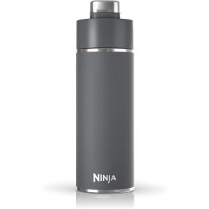 Ninja Thirsti 18oz Travel Water Bottle, For Carbonated Sparkling Drinks, Colder and Fizzier Longer, Leak Proof, 24 Hrs Cold, Dishwasher Safe, Stainless Steel Insulated Tumbler, Seafoam Blue, DW1801MT(Gray)