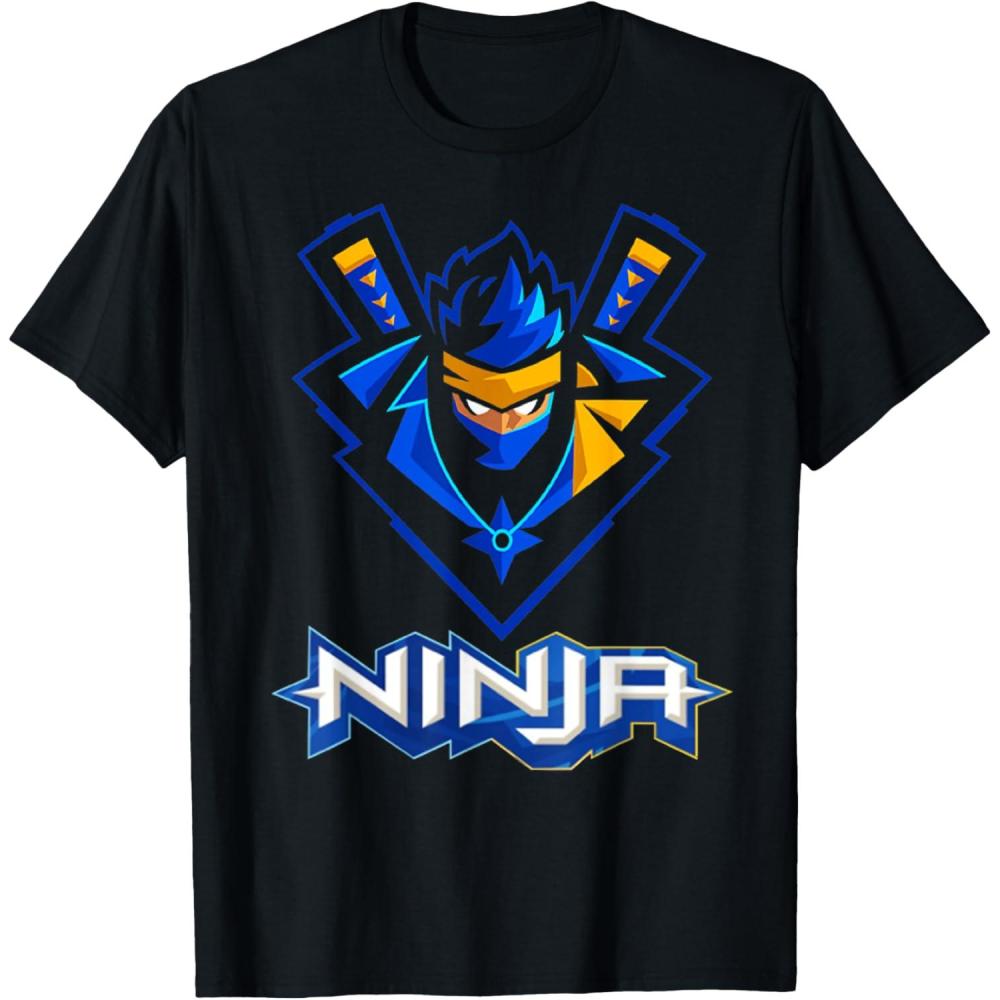 imageReas Ninja logo ninja for Fans of the Ninja Lovers TShirtBlack