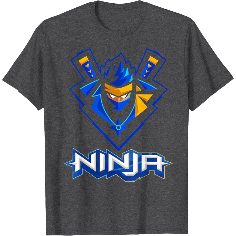 imageReas Ninja logo ninja for Fans of the Ninja Lovers TShirtDark Heather Grey