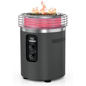 Ninja |Fireside360™ | Outdoor Heater & Fire Pit | 3 Modes: Flame, Heat, Flame & Heat | Portable for Patio, Deck, Camping, Beach | Easy Control Flames & Heat | Push to Start Ignition | Black | OF101AMZ