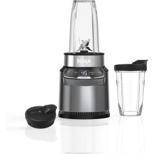 Ninja BN400C, Personal Nutri-Blender Pro with Auto-iQ Technology, Silver, 1000W(Blender)