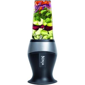 Ninja Personal Blender for Shakes, Smoothies, Food Prep, and Frozen Blending with 700-Watt Base and (2) 16-Ounce Cups with Spout Lids (QB3000SS)