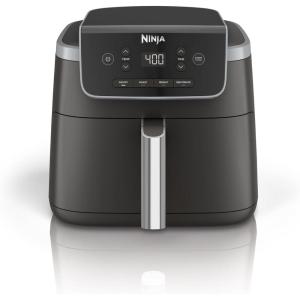 Ninja Air Fryer Pro 4-in-1 Capacity 5 m2 (4.7 Litres) Outdoor Roast, BBQ, Heating, Drainage, BBQ, Air Crisp Technology, Non-stick Basket and Crispy Griddle, Grey