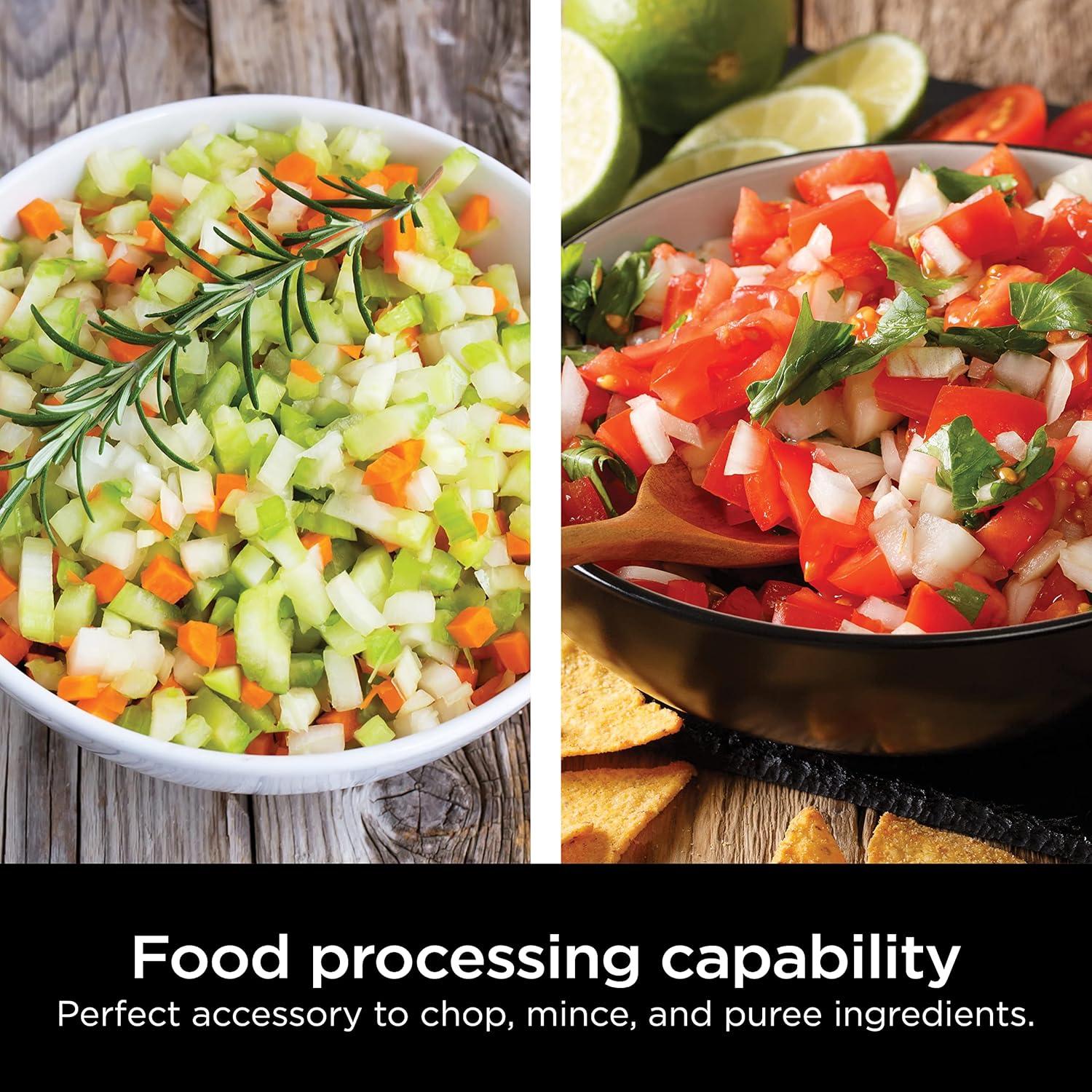 imageNinja XSKKITCHPR Foodi Power Chopper 3Cup Food Processor Bowl for Ninja Power Mixer System CI100 Series Black