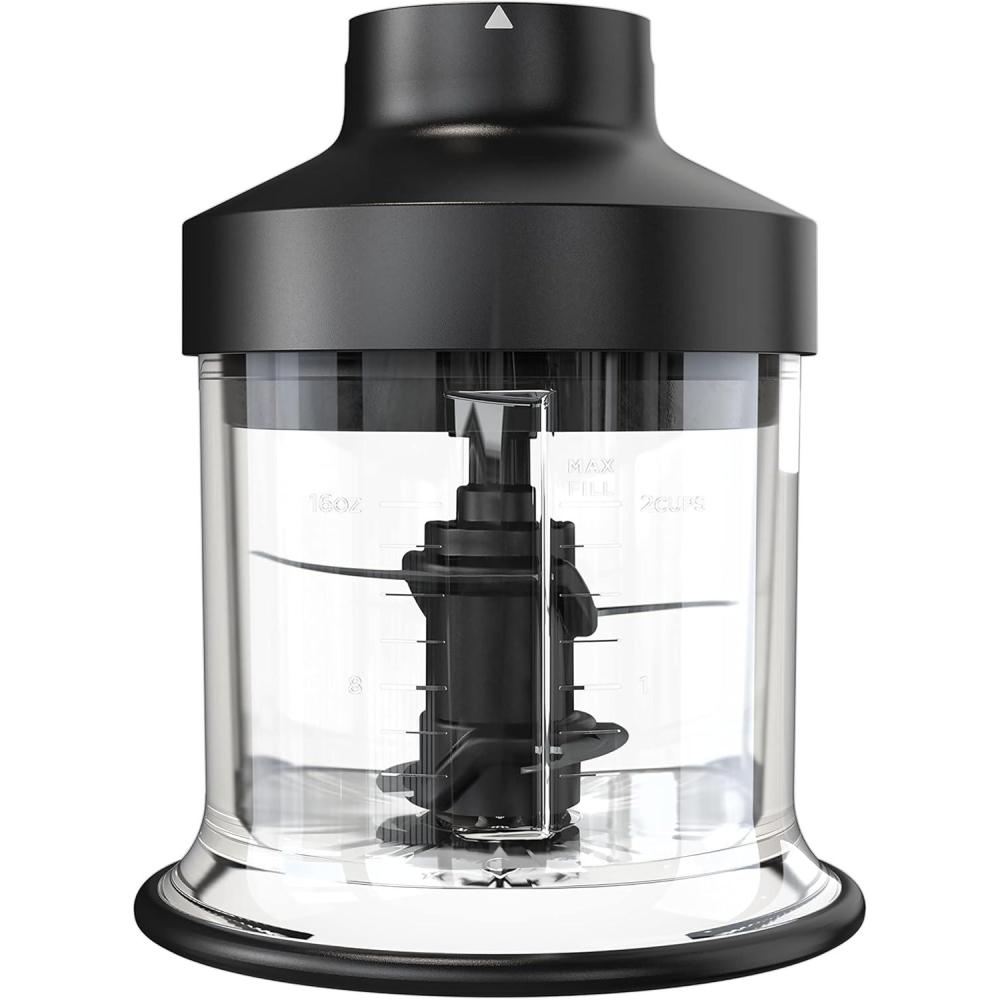 imageNinja XSKKITCHPR Foodi Power Chopper 3Cup Food Processor Bowl for Ninja Power Mixer System CI100 Series Black