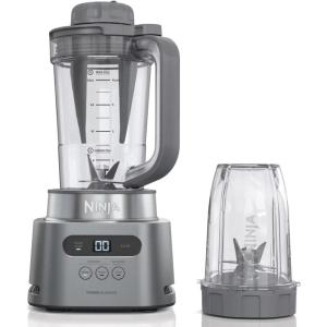Ninja SS150 TWISTi Blender DUO, High-Speed 1500 WP Smoothie Maker & Nutrient Extractor* 3 Functions Smoothie, Frozen Drinks & Bowls, smartTORQUE, 34-oz. Pitcher & 18-oz. To-Go Cup, Cloud Silver (Renewed)