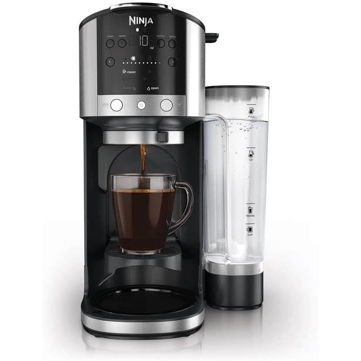 imageNinja DualBrew Coffee Maker Brew Coffee Grounds amp Pods Brew Classic Rich Over Ice amp Cold Brew Brew SingleServe Cup to Full 12Cup Carafe Stainless Steel GP161