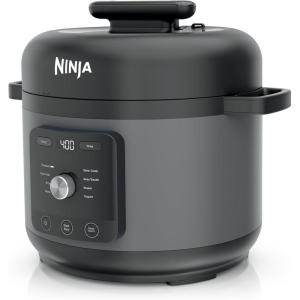 Ninja HyperHeat 9-in-1 6.5-qt Pressure Cooker | Steams, Slow Cooks, Sears, Sautés, Sous Vide, Yogurt & More | With SimpliServe Pot | Powerful 1200-Watt | Blue Macaron | PC201(Grey)