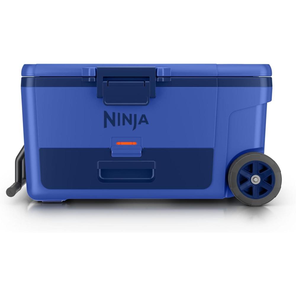imageNinja FrostVault  65qt Wheeled Cooler with Cold Dry Zone  Integrated FridgeTemp Dry Storage Drawer  Premium HeavyDuty Insulated Cooler  Keeps Ice Cold for Days  True Red  FB265RD1Luminous Blue