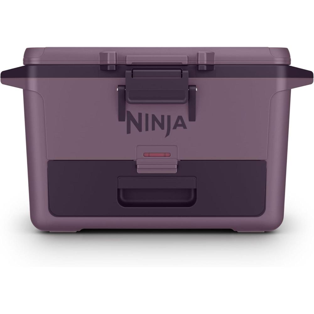 imageNinja FrostVault 50qt Hard Cooler with Dry Zone  Integrated FridgeTemp Dry Storage Drawer  Premium HeavyDuty Insulated Cooler  Keeps Ice Cold for Days  Strawberry Rhubarb  FB151BPSmokey Mauve