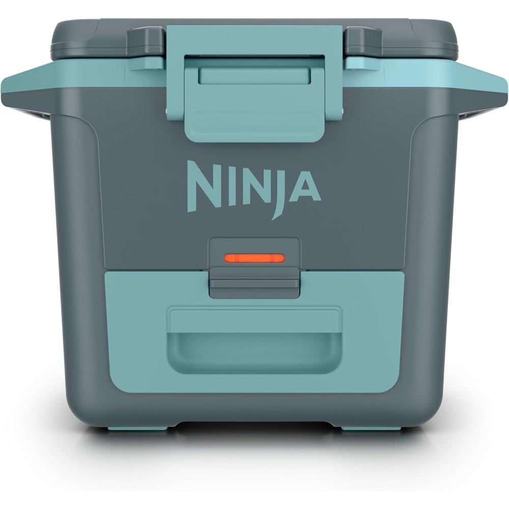 imageNinja FrostVault 50qt Hard Cooler with Dry Zone  Integrated FridgeTemp Dry Storage Drawer  Premium HeavyDuty Insulated Cooler  Keeps Ice Cold for Days  Strawberry Rhubarb  FB151BPHalocline Green