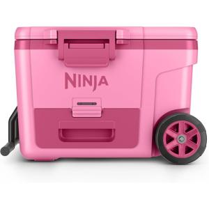 Ninja FrostVault | 65qt Wheeled Cooler with Cold Dry Zone | Integrated Fridge-Temp Dry Storage Drawer | Premium Heavy-Duty Insulated Cooler | Keeps Ice Cold for Days | True Red | FB265RD1(Strawberry Rhubarb)