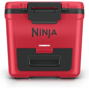 Ninja FrostVault 42qt Wheeled Cooler with Cold Dry Zone | Integrated Fridge-Temp Dry Storage Drawer | Premium Heavy-Duty Insulated Cooler | Keeps Ice Cold for Days | Halocline Green | FB242TL(True Red)