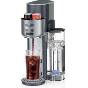 Ninja Thirsti Ultimate Drink System | Still or Sparkling Soda Maker | Create fountain-fresh drinks with 20+ zero or low-calorie flavors | Customize your fizz and flavor | Cyberspace | WC3001BL2(Cyberspace)