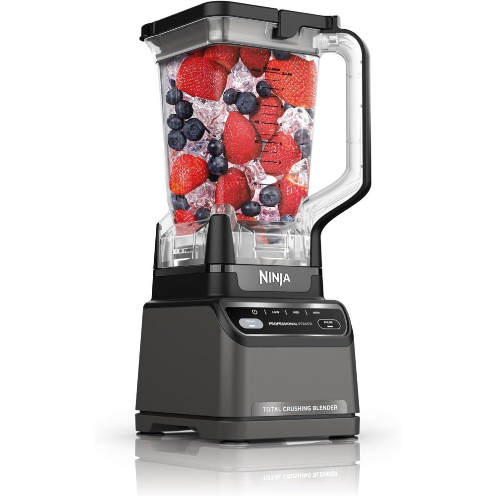 imageNinja UltraCrush Professional Blender  1000W XL 72oz Pitcher  Total Crushing Technology  3 Manual Speeds for Ice Crushing Smoothies Sauces amp More  FullSize Blender  Black  BP201Generation 2 1200 Watts